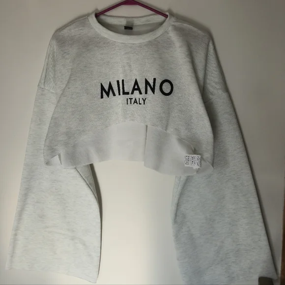 SHEIN XL Milano Italy 3 Piece Loungewear Set Wide Leg Heather Cream - Picture 2 of 12